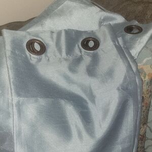 Elegant Blue Grommet Curtains